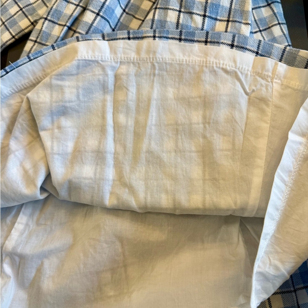 Bella Bliss Plaid Dress Girl’s 5 Blue White XS S LS Cotton Pleated A-Line Checks - Picture 5 of 7
